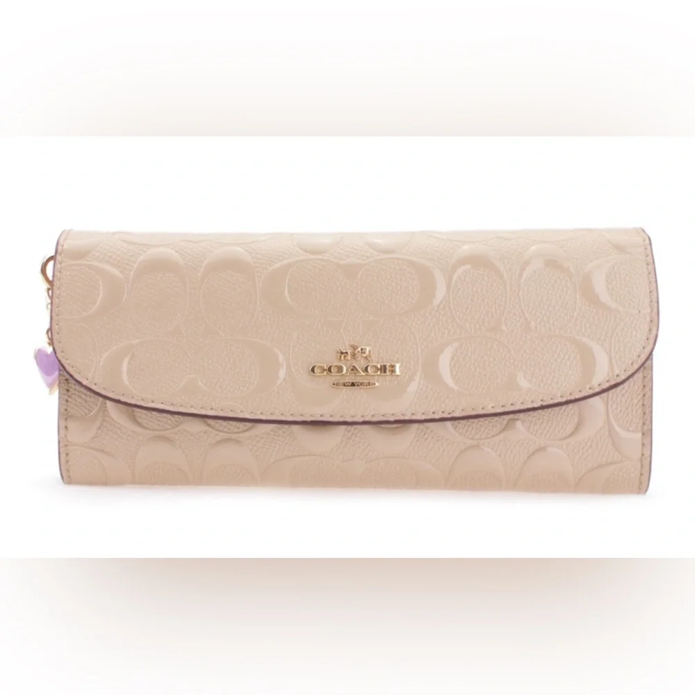 COACH Women's Boxed Slim Envelope Wallet in Signature Patent Leather